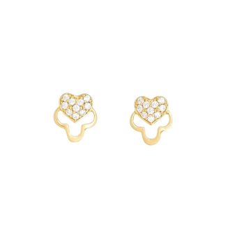 22ct Yellow Gold Stud with Cubic Zirconia