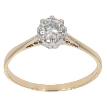 18ct Yellow Gold 0.40ct Brilliant Cut Diamond Solitaire Ring
