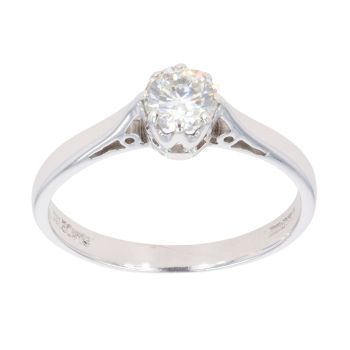 18ct White Gold 0.50ct Diamond Solitaire Ring