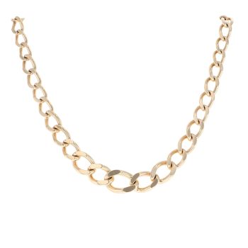 9ct Yellow Gold Curb Chain 18"