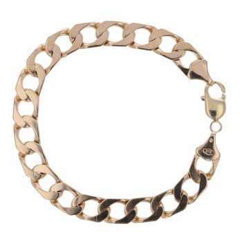 9ct Yellow Gold Curb Bracelet 8.5"