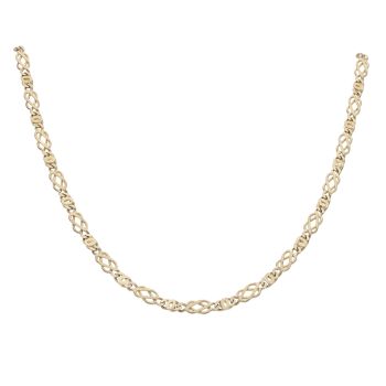 9ct Yellow Gold Fancy Chain 18"