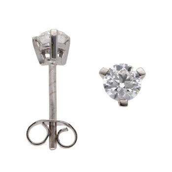 18ct White Gold 0.60ct Brilliant Cut Diamond Stud Earrings