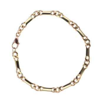 9ct Yellow Gold Fancy Bracelet 7.5"