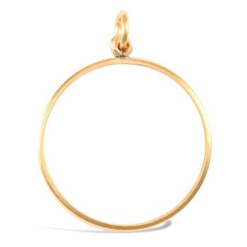9ct Yellow Gold Tenth Krugerrand Pendant Mount - Plain