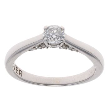18ct White Gold 0.45ct Brilliant Cut Diamond Solitaire Ring