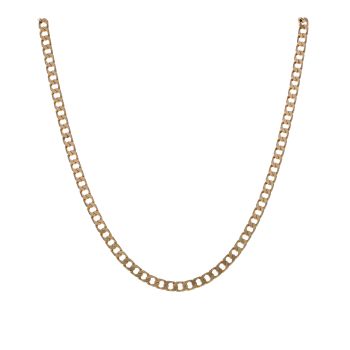 9ct Yellow Gold Curb Chain 18"