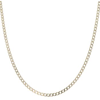 9ct Yellow Gold Curb Chain 18"