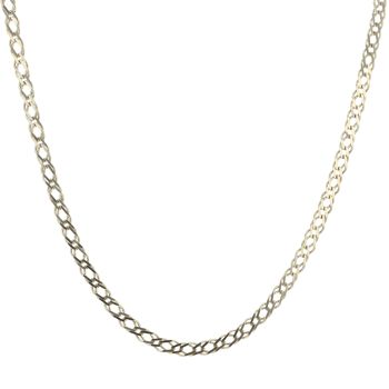 9ct Yellow Gold Double Curb Chain 20"