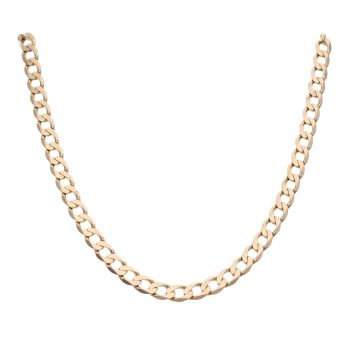 9ct Yellow Gold Curb Chain 20"