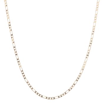9ct Yellow Gold Figaro Chain 28"