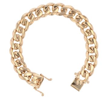 9ct Yellow Gold Curb Bracelet 8.5"