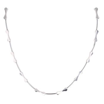 9ct White Gold Fancy Collarette 16"