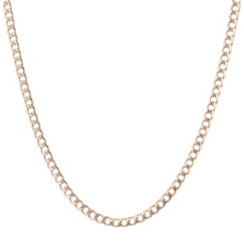 9ct Yellow Gold Curb Chain 22"