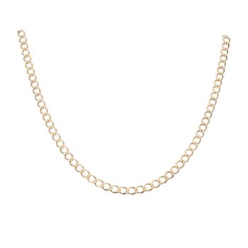 9ct Yellow Gold Curb Chain 18"