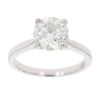 18ct White Gold 2.54ct Diamond Solitaire Ring