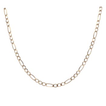9ct Yellow Gold Figaro Chain 18"