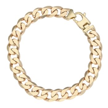 9ct Yellow Gold Curb Bracelet 8.5"