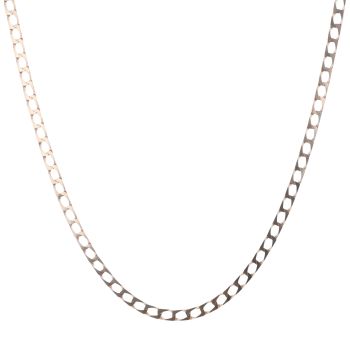 9ct Yellow Gold Square Curb Chain 22"