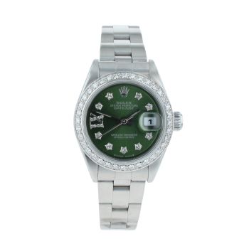 Rolex Custom Oyster Perpetual Date Pre Owned Watch Ref 79160