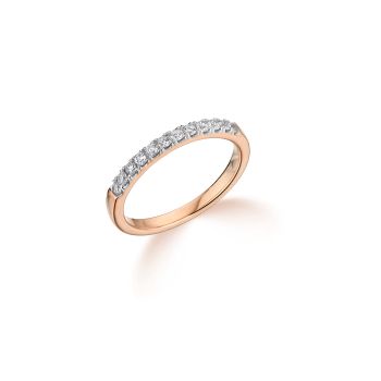 9ct Rose Gold 0.25ct Diamond Eternity Ring