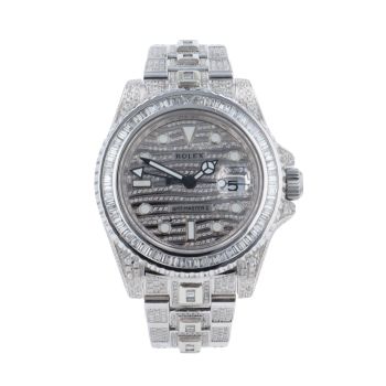 Rolex Custom GMT Master II Pre Owned Watch Ref 116710LN