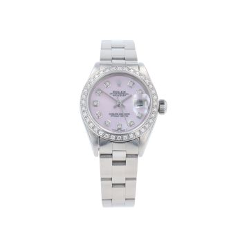 Rolex Custom Oyster Perpetual Date Pre Owned Watch Ref 69160