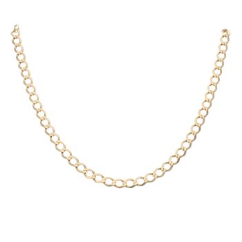 9ct Yellow Gold Curb Chain 18"
