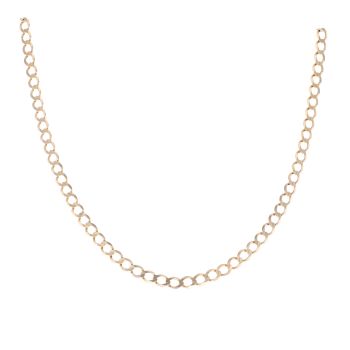 9ct Yellow Gold Curb Chain 18"