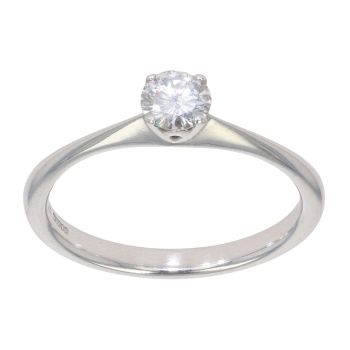 18ct White Gold 0.33ct Diamond Solitaire Ring