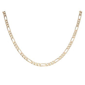 9ct Yellow Gold Figaro Chain 24"