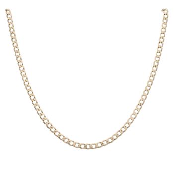 9ct Yellow Gold Curb Chain 20"