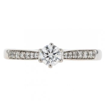 Platinum 0.30ct Diamond Solitaire Ring