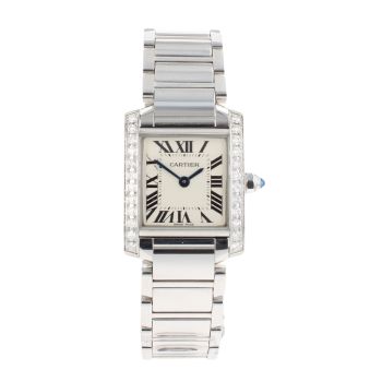 Cartier Custom Tank Francaise Pre Owned Watch Ref 3217