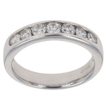 9ct White Gold 0.45ct Brilliant Cut Diamond Eternity Ring