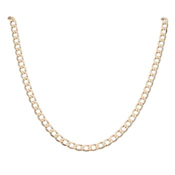 9ct Yellow Gold Curb Chain 22"