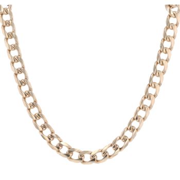 9ct Yellow Gold Curb Chain 22"