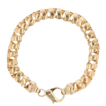 9ct Yellow Gold Fancy Bracelet 7.5"