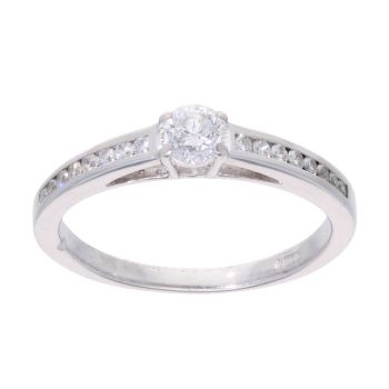 9ct White Gold 0.40ct Diamond Solitaire Ring