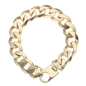 9ct Yellow Gold Curb Bracelet 9"