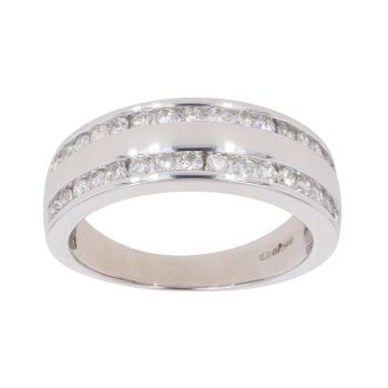 18ct White Gold 0.50ct Brilliant Cut Diamond Fancy Ring