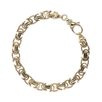 9ct Yellow Gold Byzantine Bracelet 8.5"