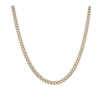 9ct Yellow Gold Curb Chain 16"