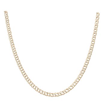 9ct Yellow Gold Double Curb Chain 24"
