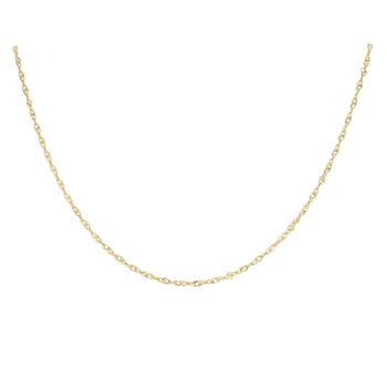 Silver Gold Plated Singapore Chain 18"