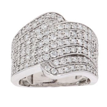 18ct White Gold 1.50ct Brilliant Cut Diamond Fancy Ring