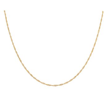22ct Yellow Gold Ripple Chain 18"