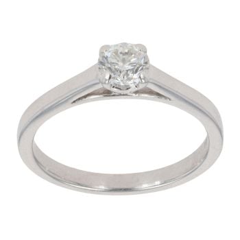 18ct White Gold 0.50ct Brilliant Cut Diamond Solitaire Ring