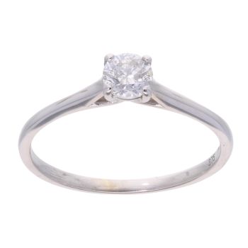 9ct White Gold 0.50ct Diamond Solitaire Ring