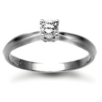 Platinum 4 Claw 0.25pt Diamond Solitaire Ring